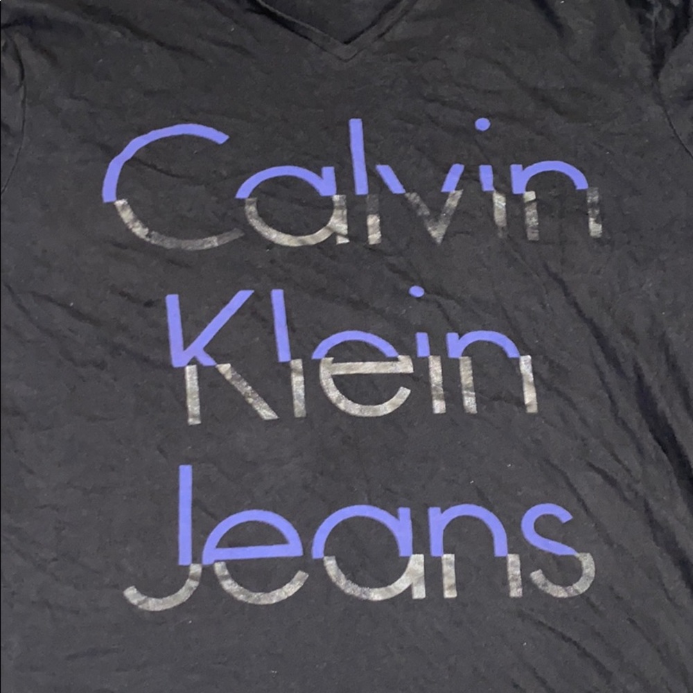 Black Calvin Klein jeans  tee
